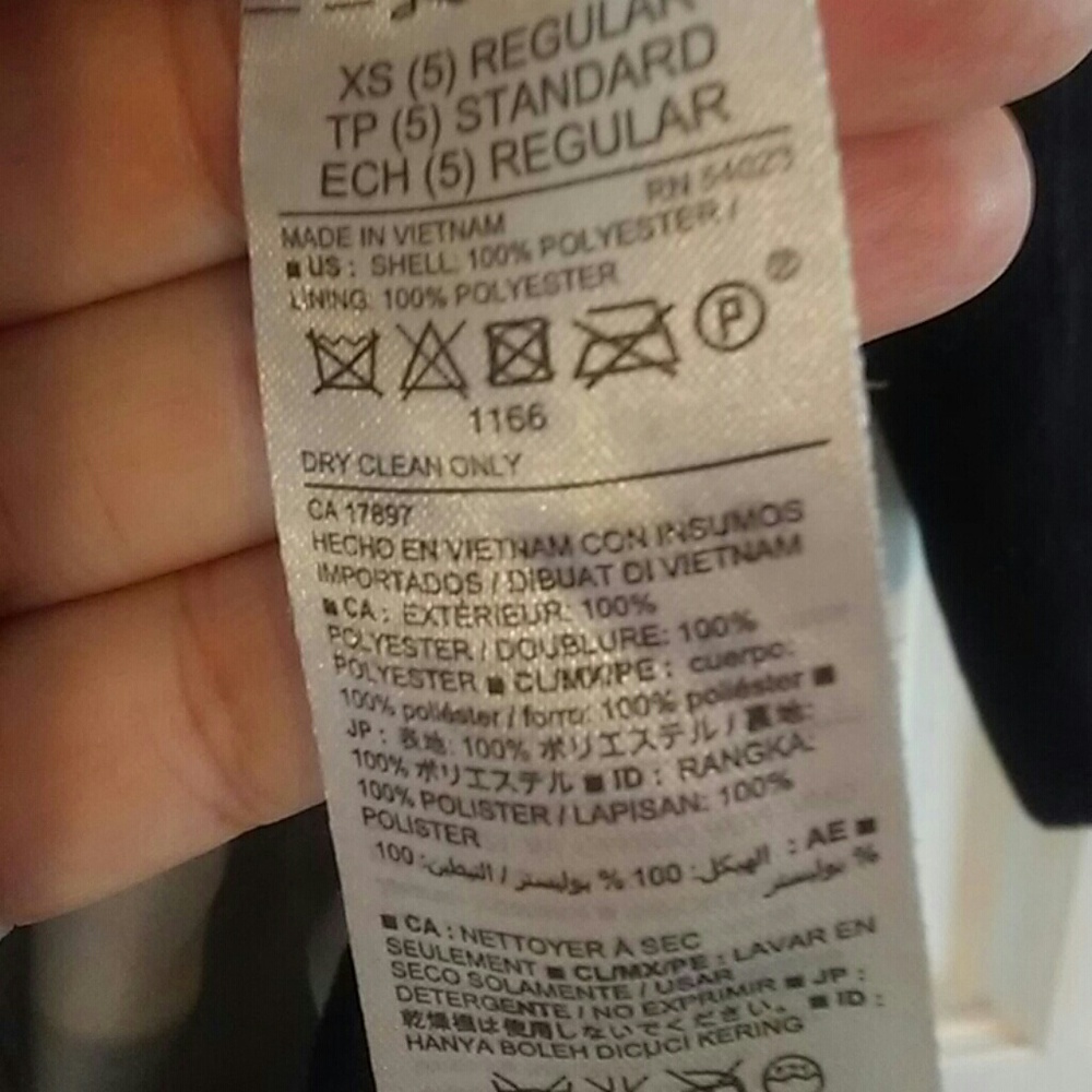 Girls black Old Navy pea coat size XS 5 - Picture 5 of 7